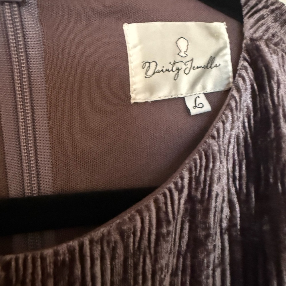 Dainty Jewells Plum Long Sleeve Dress - Picture 3 of 6